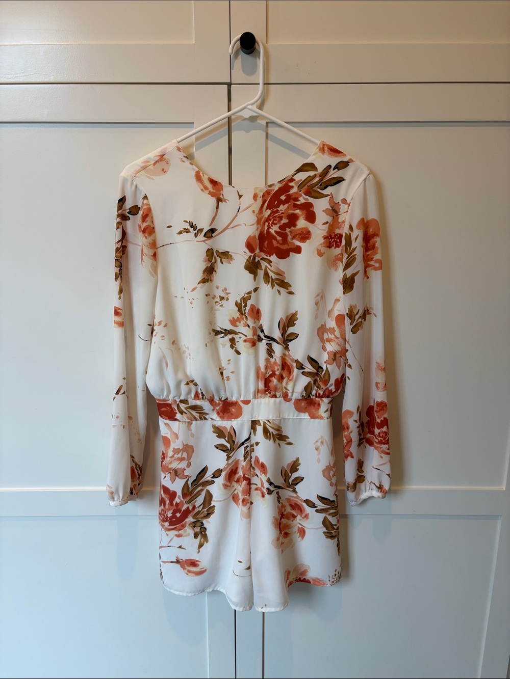 Lulus Long Sleeve Backless Romper